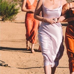 Violet slip dress with tie at waist. Park & Fifth brand. Size small / 2